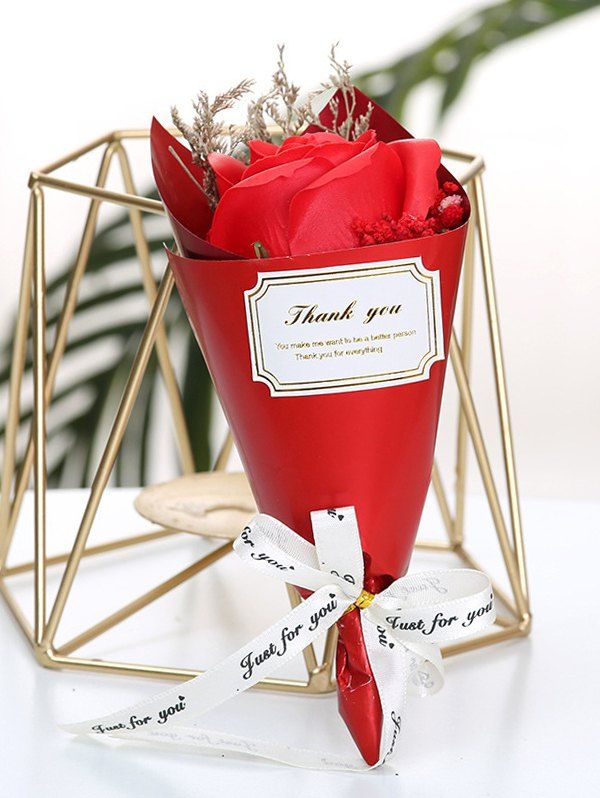 

Mother's Day Gift Artificial Soap Flower Dried Flowers, Multi-b