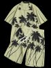 Coconut Palm Printed Hawaii Shirt and Beach Shorts -  