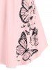 Ruffled Butterfly Print Cami Top -  