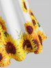 Crochet Lace Panel Sunflower Longline Cami Top -  