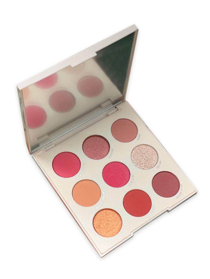 

9 Color Makeup Foggy Glitter Eye Shadow Palette, White