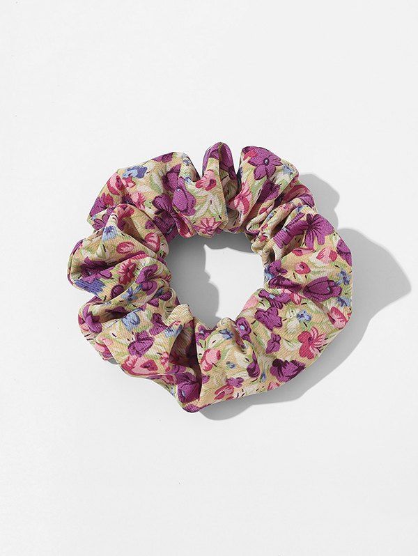 

Ditsy Floral Fabric Elastic Scrunchie, Concord