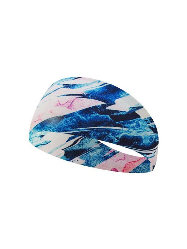 

Sweat Absorbent Printing Sporting Yoga Headband, Cobalt blue