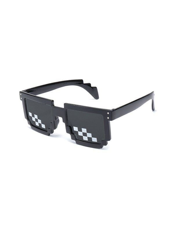 

Personalized Cartoon Pixel Birthday Gift Sunglasses, Black