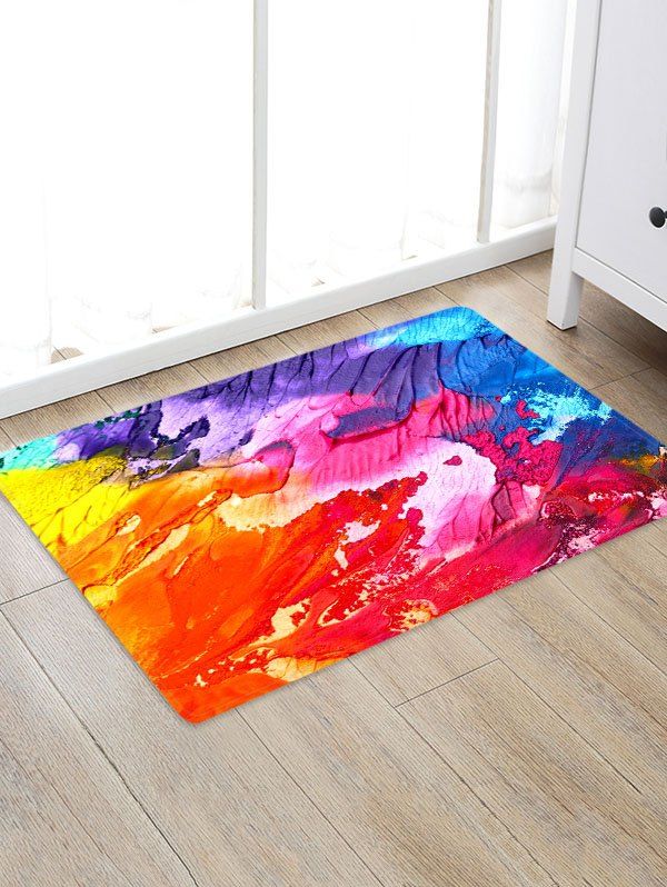 

Abstract Oil Painting Floor Mat, Multi-a