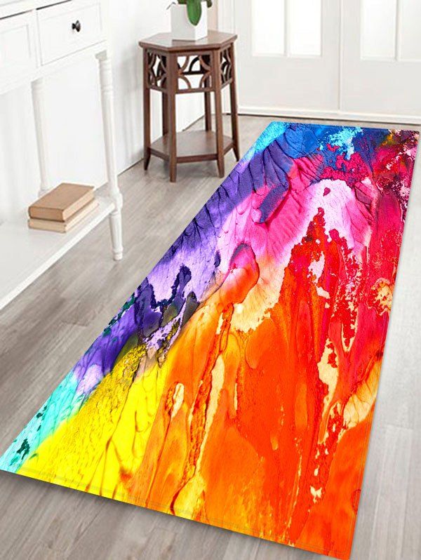

Abstract Oil Painting Floor Mat, Multi-a