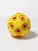 Layered Ball Shape Rubber Squeaky Dog Chew Toy -  