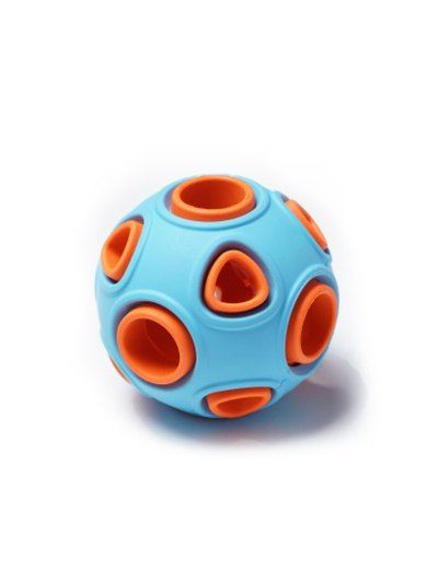 

Hollow Out Ball Shape Tooth Cleaning Dog Chew Toy, Denim blue