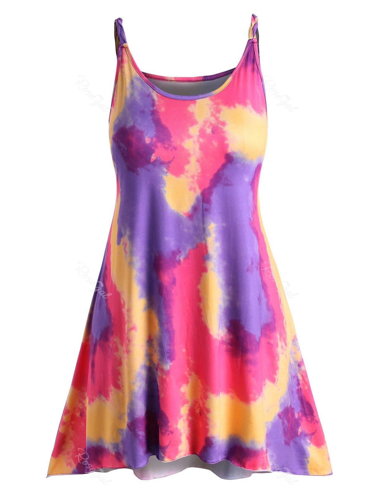 plus size tie dye dress