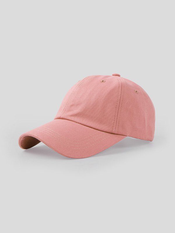 

Casual Solid Summer Baseball Cap, Light pink
