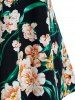 Plus Size Lace Guipure Floral Print Tank Top -  
