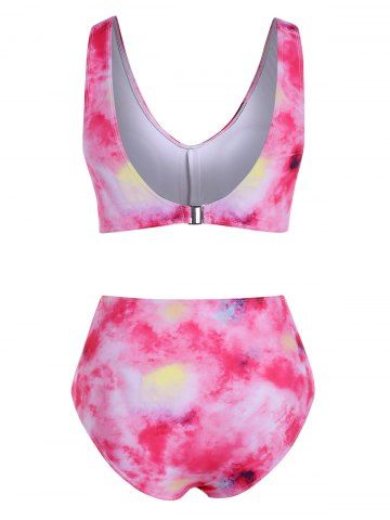 Tie Dye Knotted Bikini Swimwear