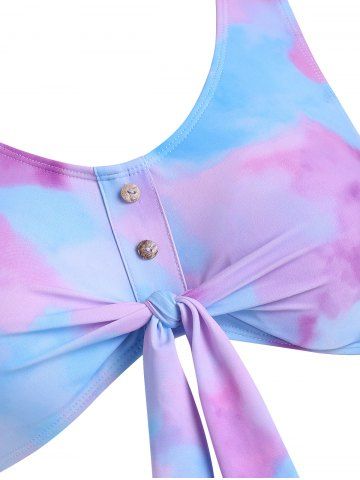 Tie Dye Knotted Bikini Swimwear