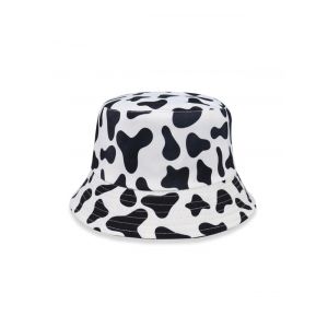 

Cow Pattern Bucket Hat, Black