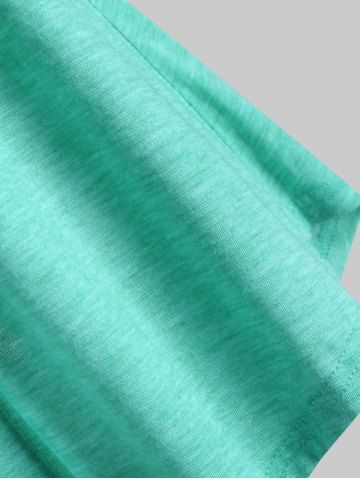 Lace Panel Button Embellished Casual Tank Top