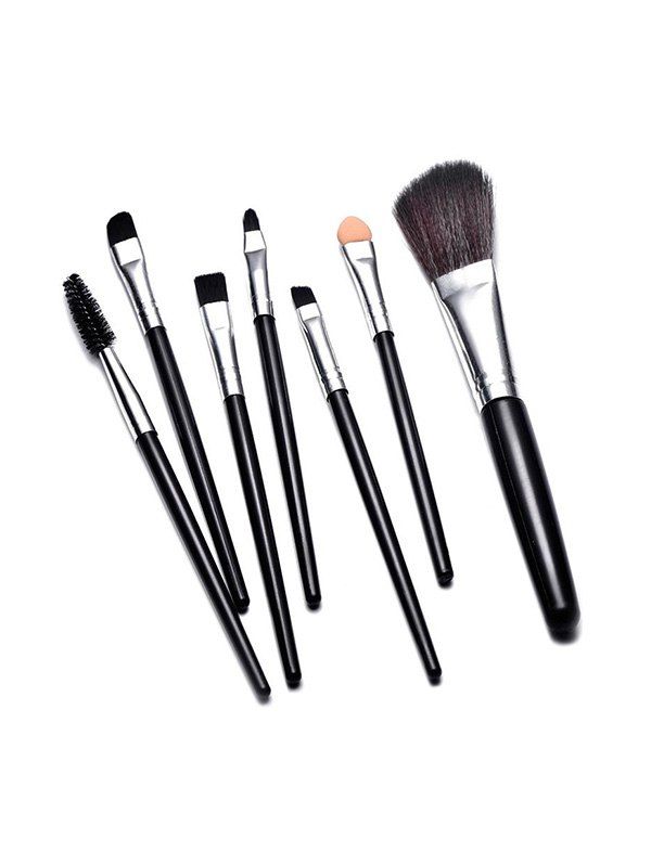 

7 Pcs Beauty Tool Multi-purpose Makeup Brushes Set, Black