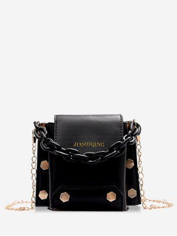 black rivet crossbody bag