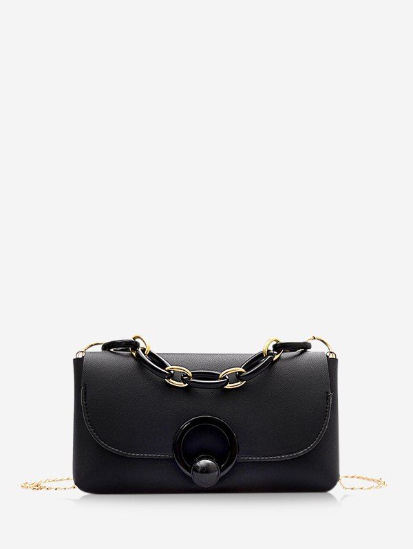 

Chain Strap Small Crossbody Bag, Black