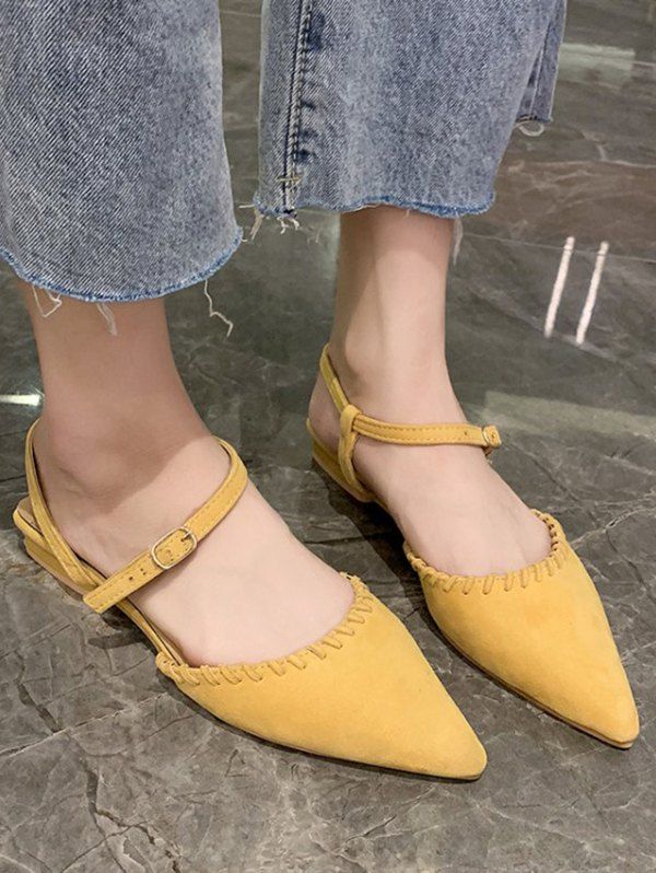 chaussures plates bout pointu