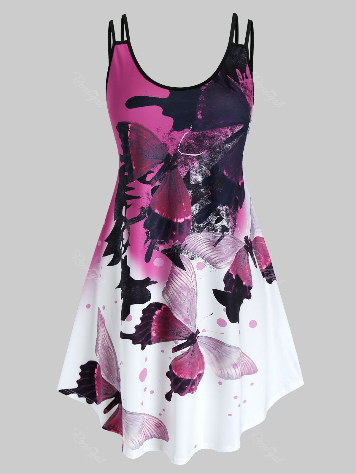 plus size butterfly dress