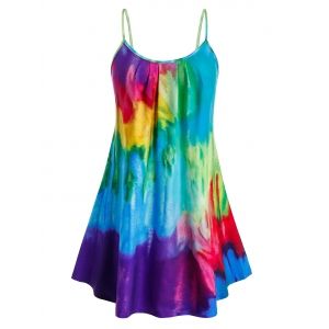 

Plus Size Tie Dye Tank Top, Multi