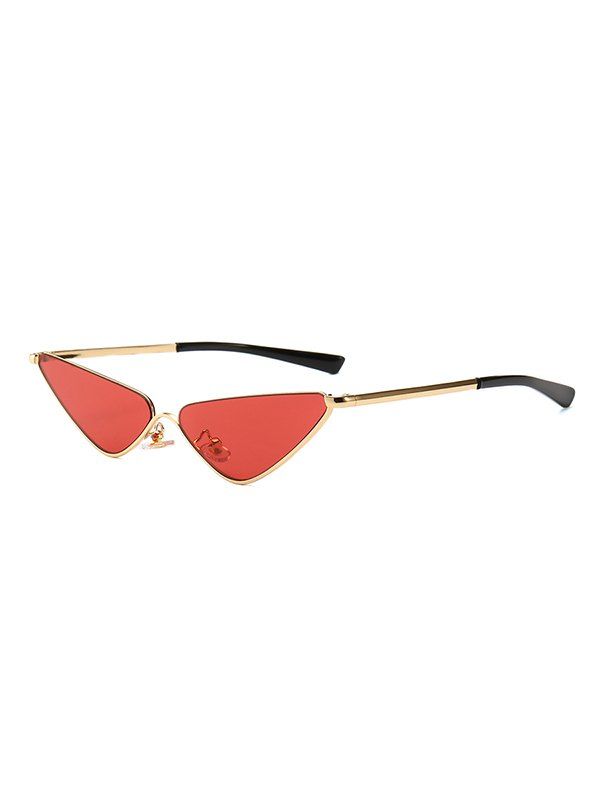 

Narrow Triangle Metal Outdoor Sunglasses, Red