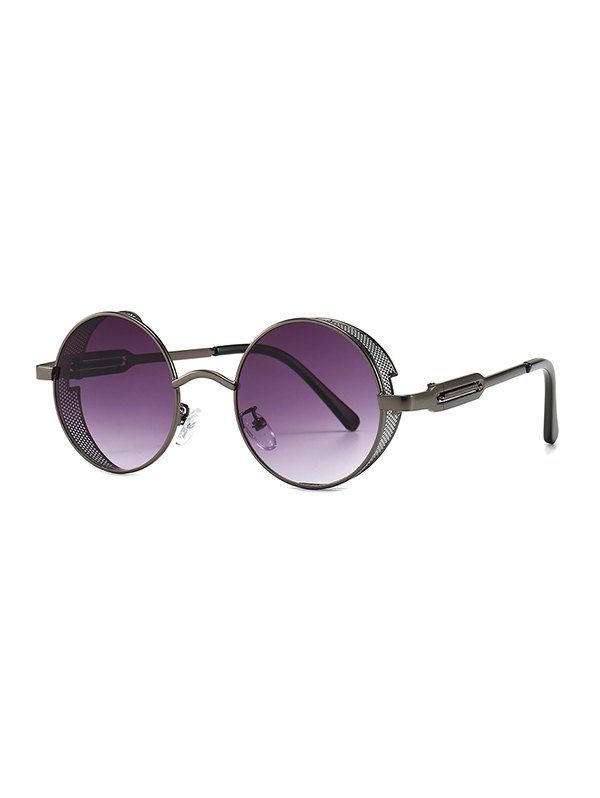 

Punk Hollow Out Frame Round Sunglasses, Concord