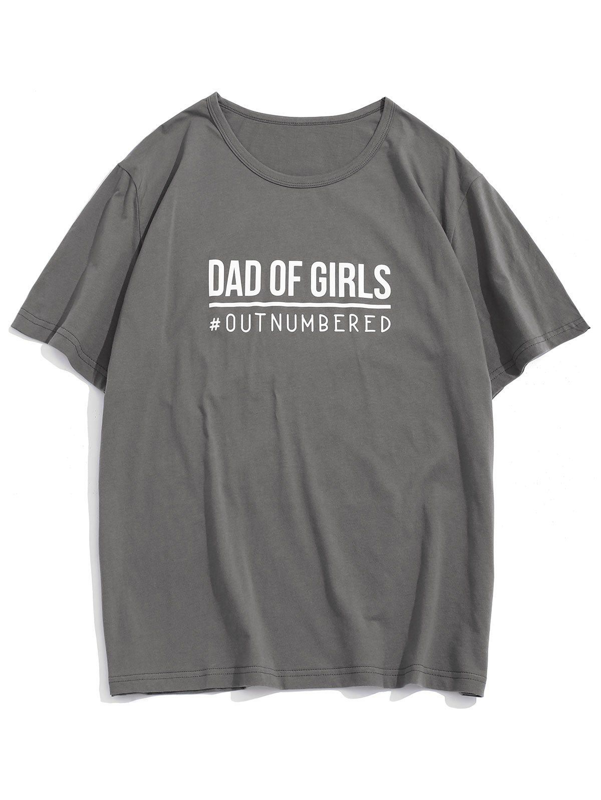 

Letter Graphic Lounge Crew Neck T Shirt, Dark gray