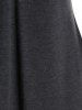 Plus Size Heathered Lace Insert T Shirt -  