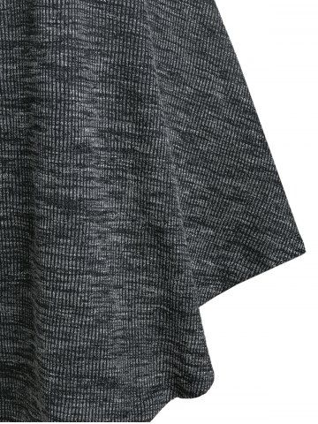 

Twist Front Sleeveless Ribbed Heathered Dress, Ash gray