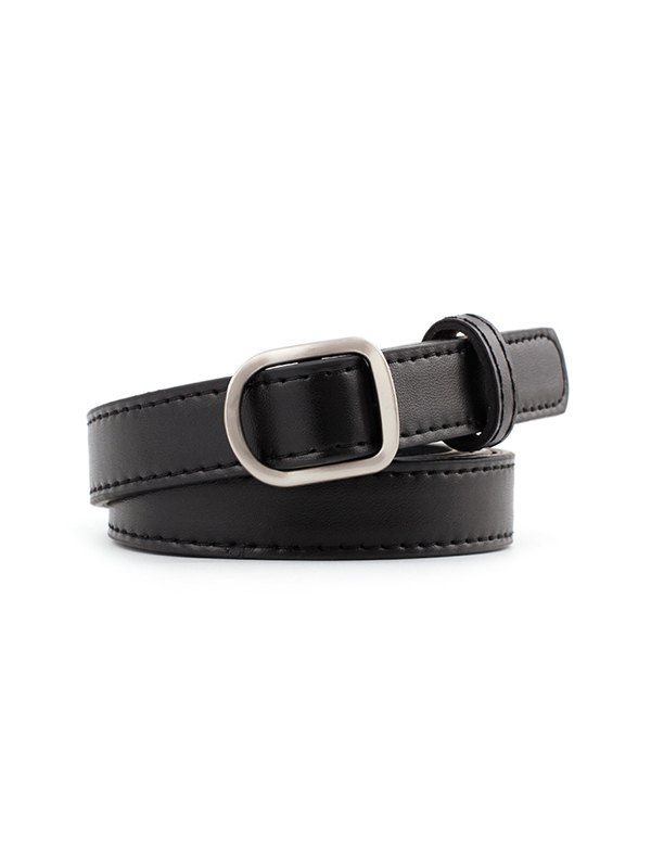 

Brief Jeans Waist Buckle Belt, Black