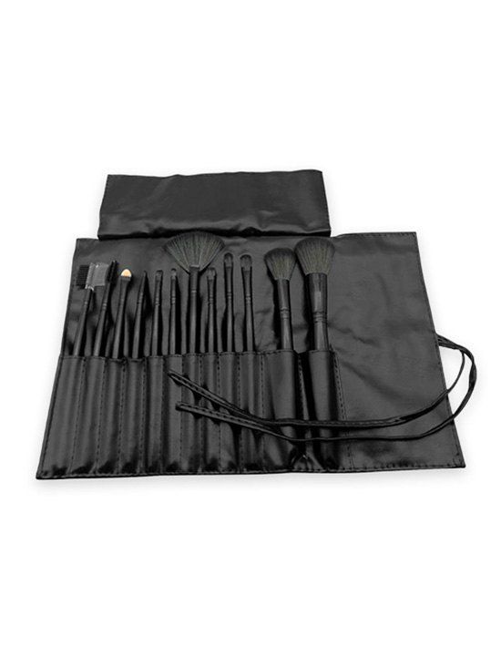 

12 Pcs Multi-function Makeup Brushes Set with PU Storage Bag, Black