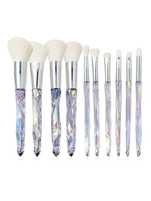 

Acrylic Artificial Diamond Handle Makeup Brushes Set, Warm white