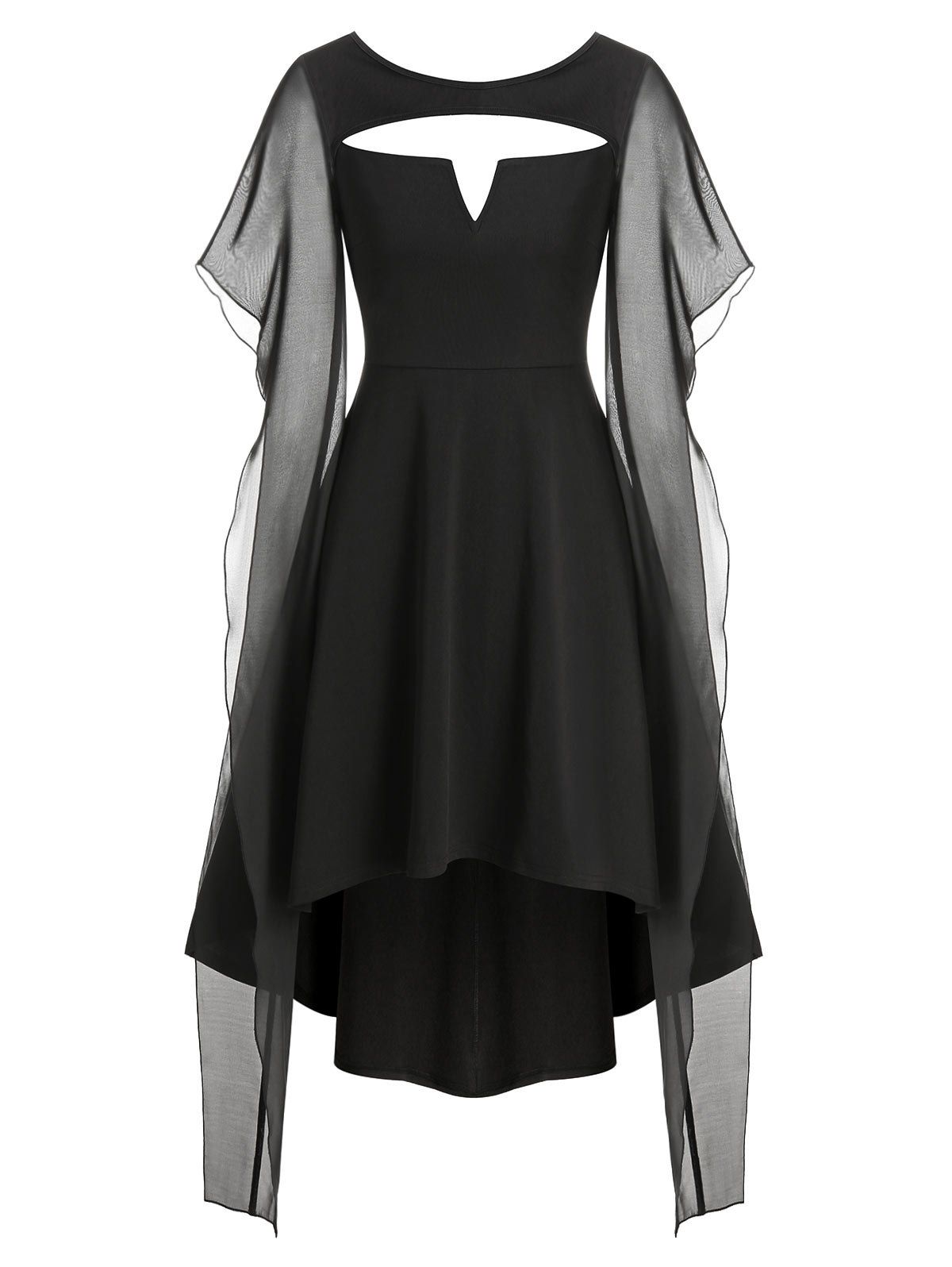 gothic high low dress