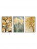 Tree Leaf Pattern Unframed Stick Split Paintings -  