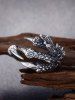 Stainless Steel Dragon Claw Open Ring -  