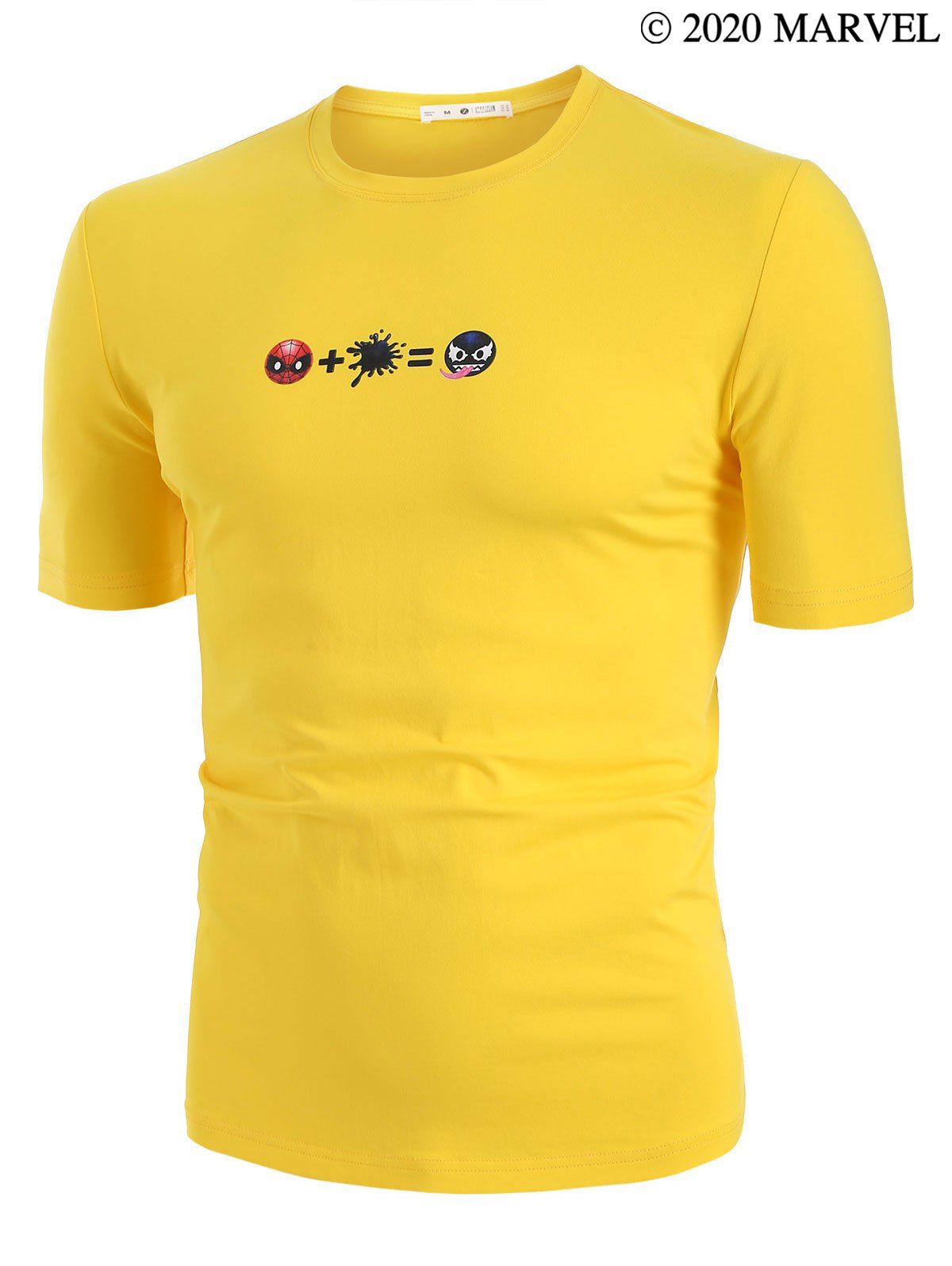 

Marvel Spider-Man Venom Print Basic T-shirt, Bright yellow