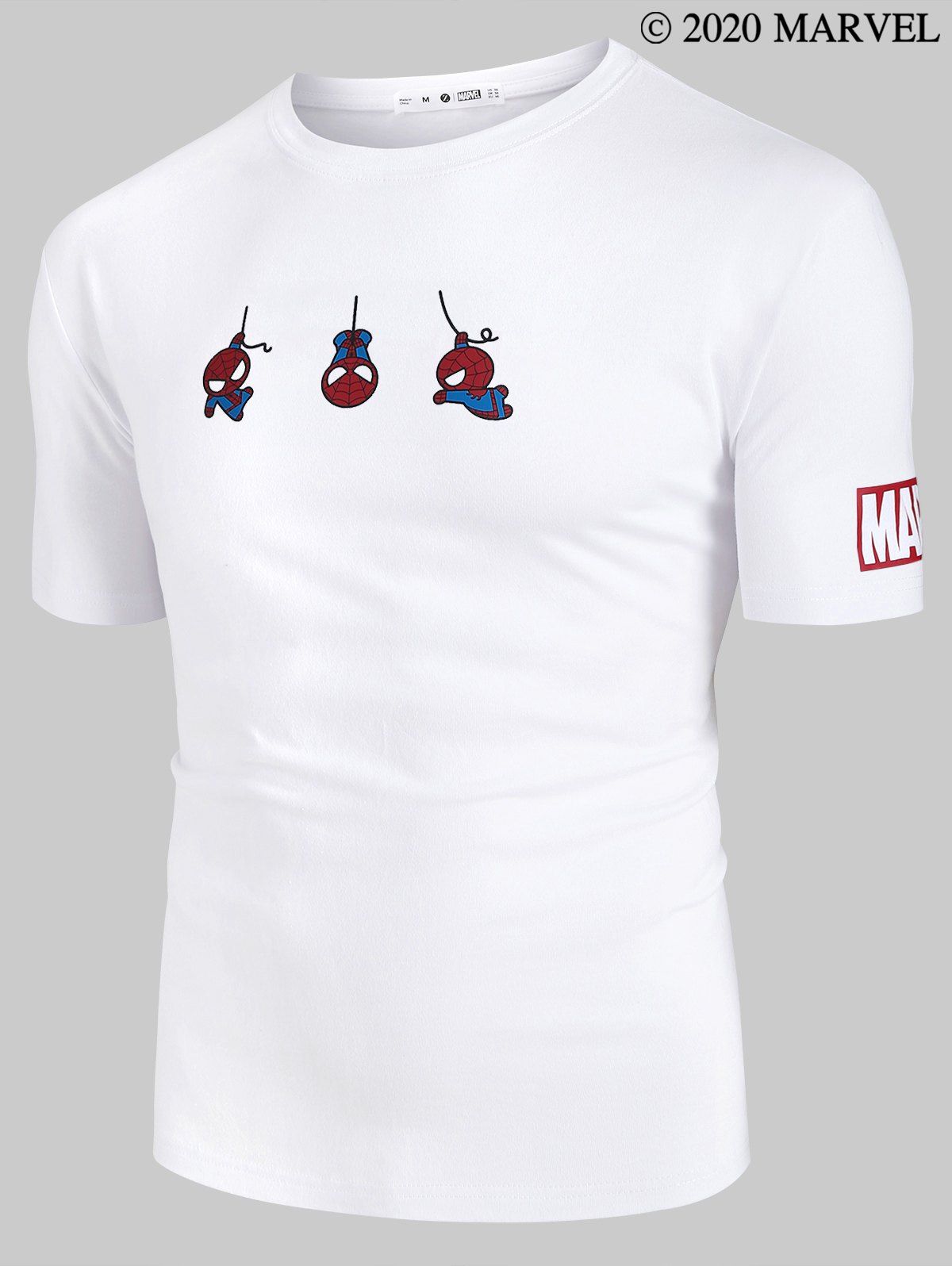 

Marvel Spider-Man Short Sleeve Cute T-shirt, White
