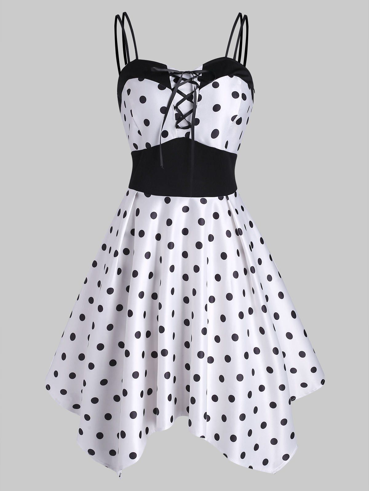 polka dot lace dress