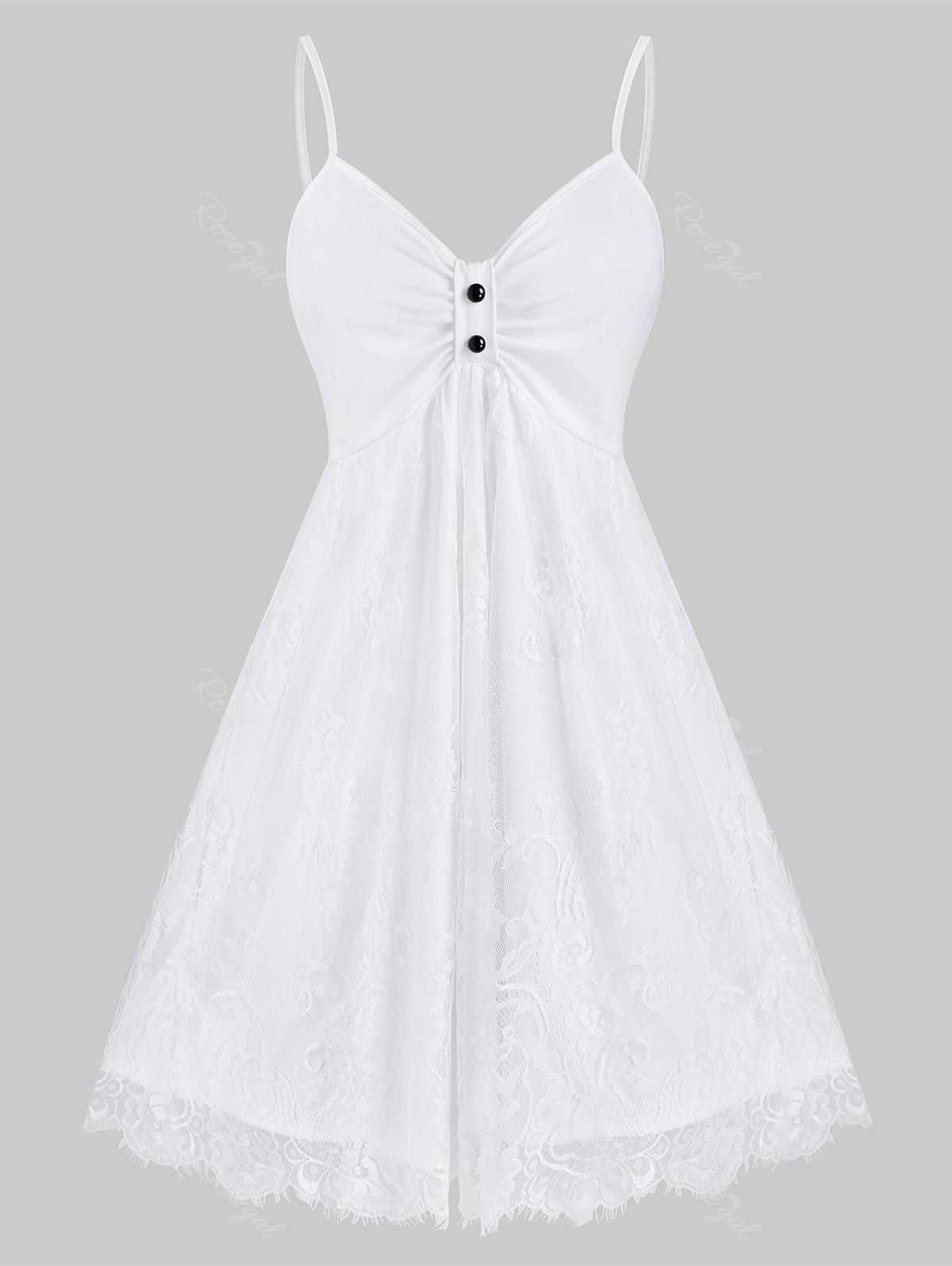 plus size white cami dress