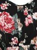 Floral Smocked Back Mock Buttons Cami Dress -  