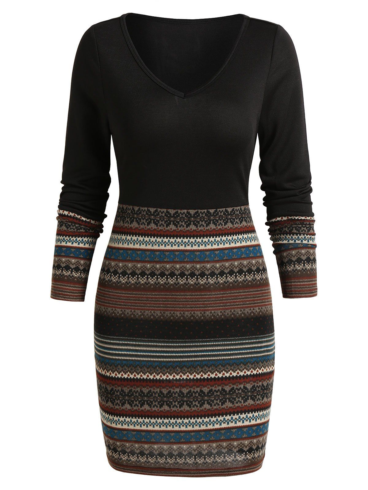 tribal bodycon dress