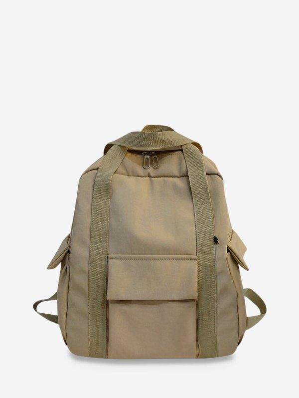 

Brief Waterproof Student Book Backpack, Light coffee
