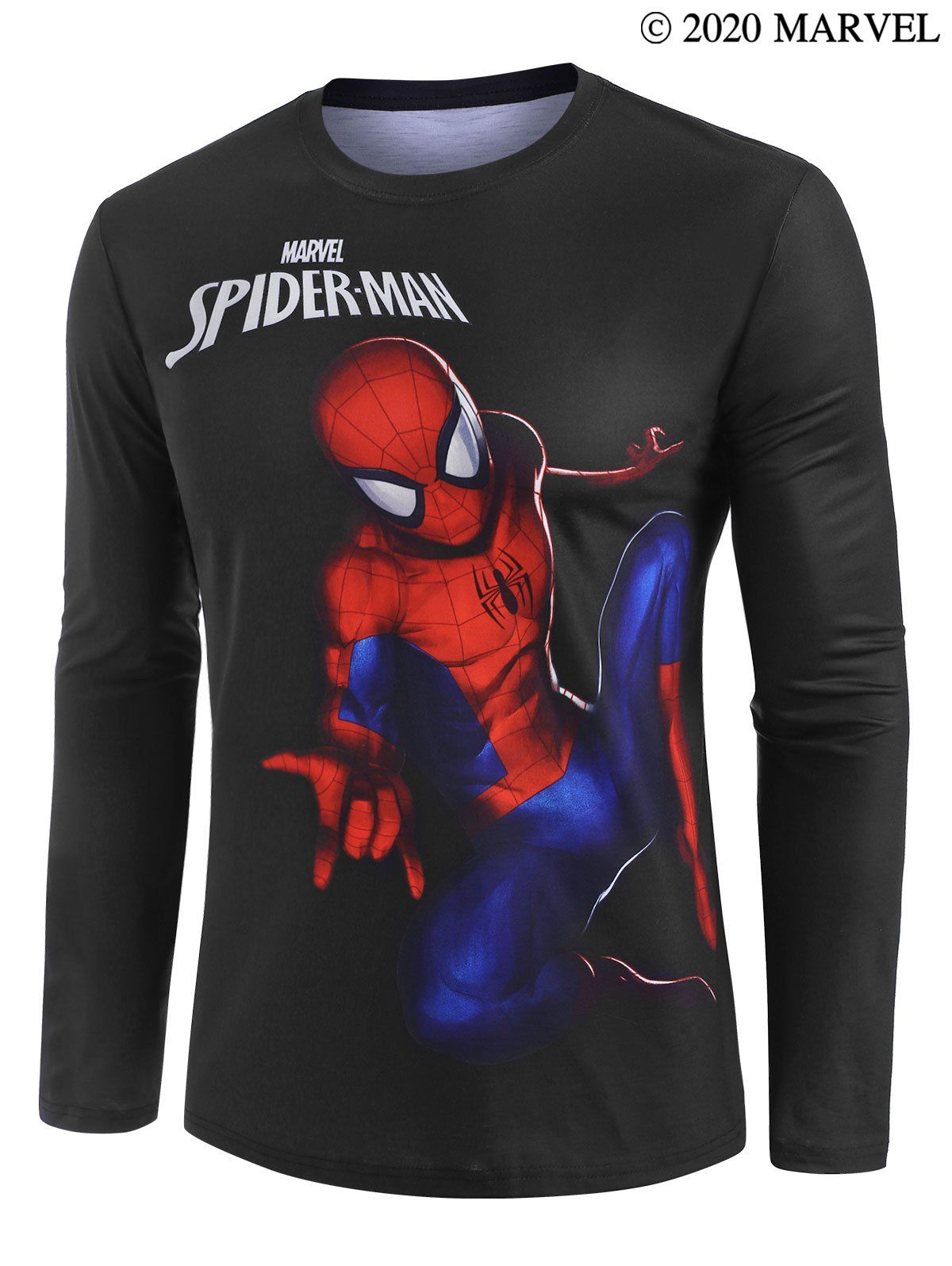 

Marvel Spider-Man Graphic Long Sleeve T-shirt, Black