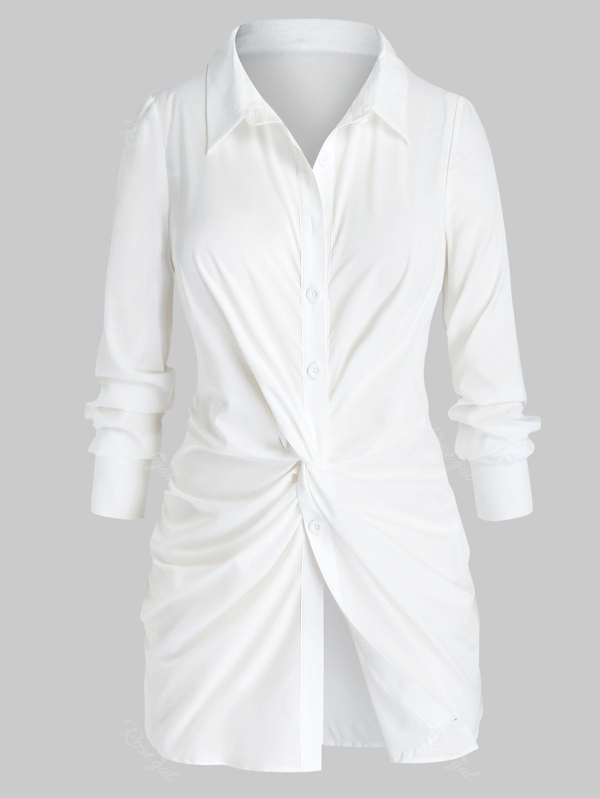 plus size white tunic shirt