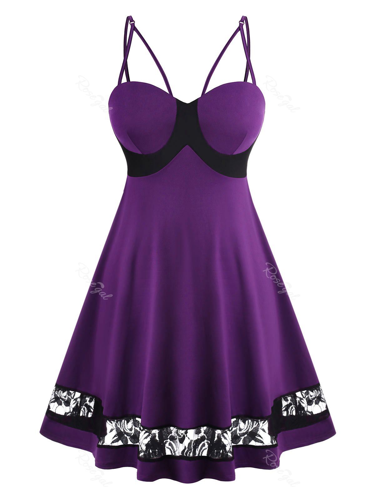 rosegal purple dress