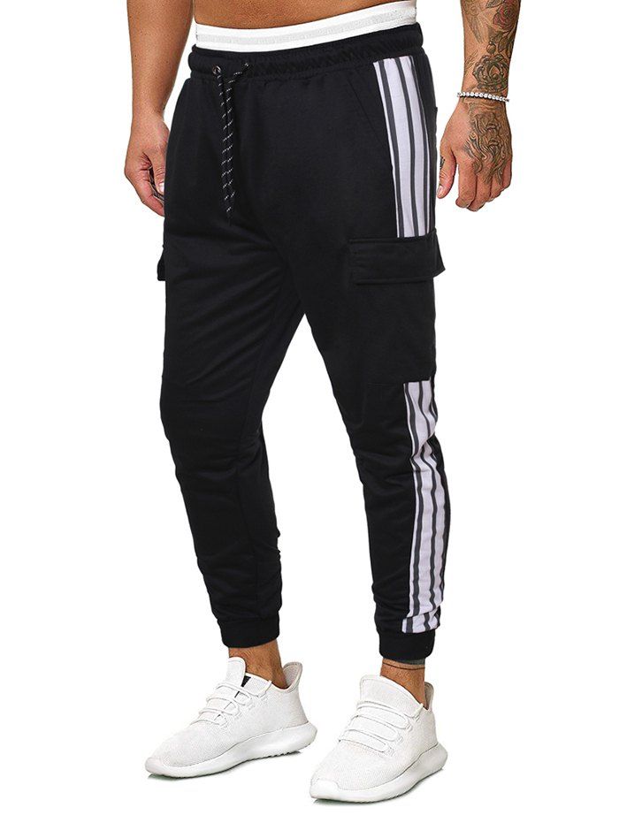 striped pencil pants