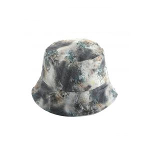 

Washed Denim Printed Bucket Hat, Multi b