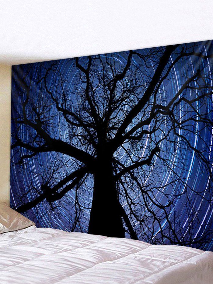 

Halloween Sky Tree Print Waterproof Tapestry, Multi