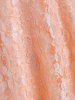 Chemisier Plongeante en Dentelle de Grande Taille - orange clair 1X